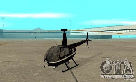 Robinson R44 Raven II NC 1.0 negro para GTA San Andreas