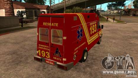 Iveco Daily UR Bombeiros SP para GTA San Andreas