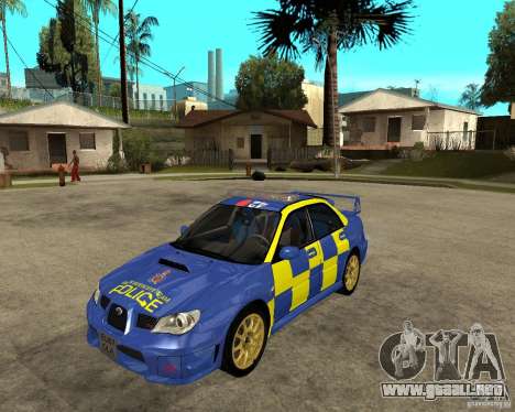 Subaru Impreza STi police para GTA San Andreas