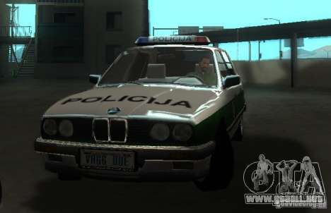 BMW E30 Sedan Police para GTA San Andreas
