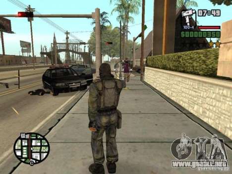 Mercenario acosador de máscara para GTA San Andreas