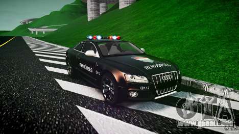 Audi S5 Hungarian Police Car black body para GTA 4