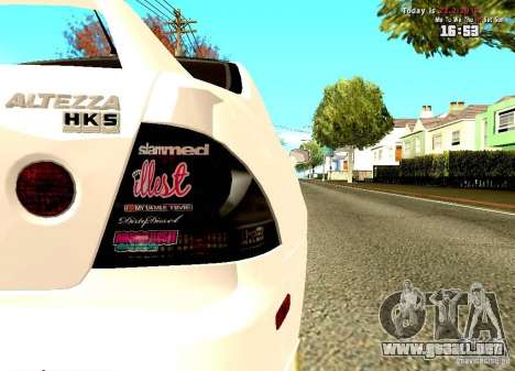 Toyota Altezza para GTA San Andreas