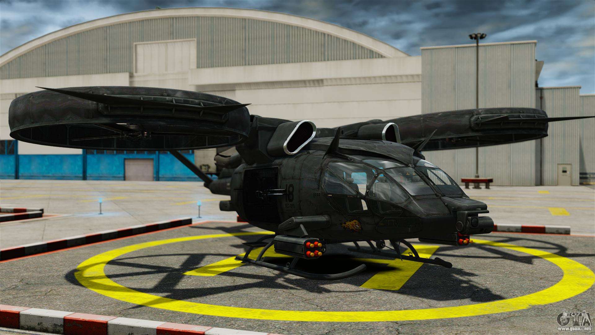 Un helicóptero de combate AT-99 para GTA 4