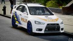 Mitsubishi Evolution X Police Car [ELS] para GTA 4