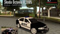 Skoda Octavia II 2005 SAPD POLICE para GTA San Andreas