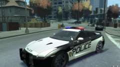 Nissan GT-R R35 Police para GTA 4