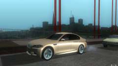2012 BMW M5 silver para GTA San Andreas