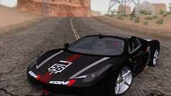 Ferrari F458 negro para GTA San Andreas
