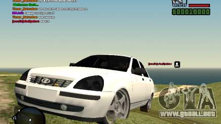 Lada Priora white para GTA San Andreas