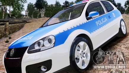 Volkswagen Golf V Polish Police para GTA 4
