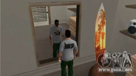Día verde t-shirt para GTA San Andreas