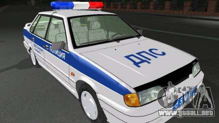 VAZ 2115 policía DPS para GTA San Andreas