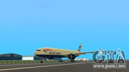 Boeing 777-200 British Airways para GTA San Andreas