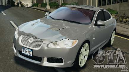 Jaguar XFR 2010 v2.0 silver para GTA 4