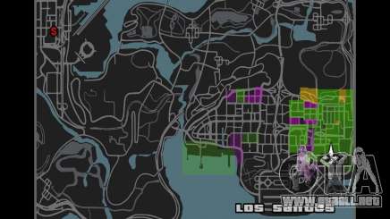 MapaLista de GTA IV para GTA San Andreas