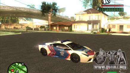 Lamborghini Reventon de la Policía белый para GTA San Andreas
