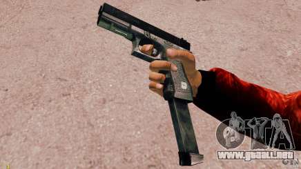 Glock 18 Akimbo (negro/gris) para GTA 4