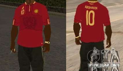 Camiseta Arshavin para GTA San Andreas