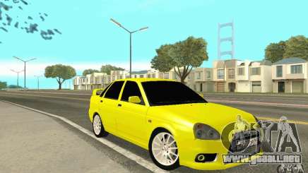 Lada Priora amarillo para GTA San Andreas