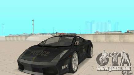 Lamborghini Gallardo Police para GTA San Andreas