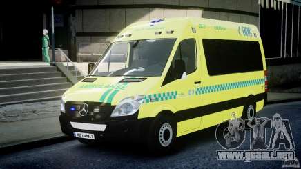 Mercedes-Benz Sprinter PK731 Ambulance [ELS] para GTA 4