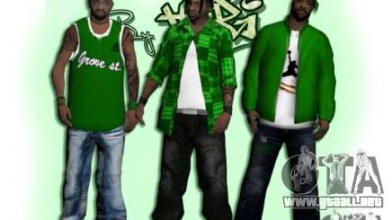 Grove St. skinpack para GTA San Andreas