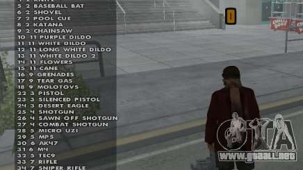 Weapon hacks para GTA San Andreas