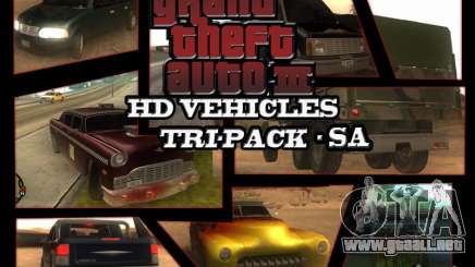 GTA3 HD Vehicles Tri-Pack III v.1.1 para GTA San Andreas