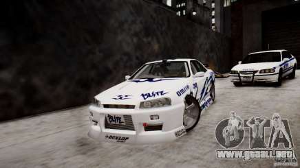 Nissan Skyline R-34 v1.0 para GTA 4