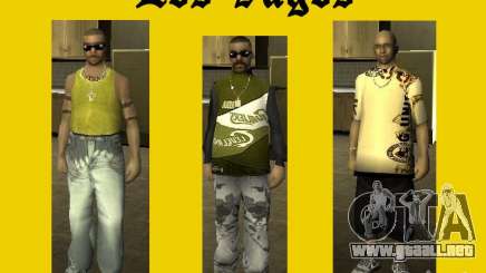 Pieles de banda Vagos para GTA San Andreas