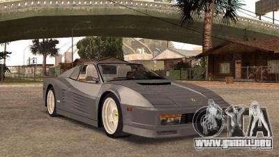 Ferarri Testarossa 1991 para GTA San Andreas