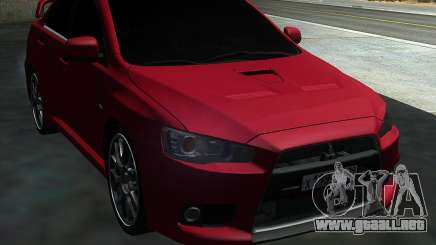 Mitsubishi Lancer Evolution X MR1 v2.0 para GTA San Andreas