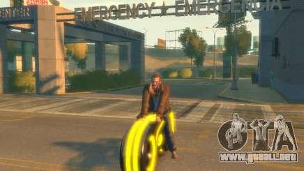 Motocicleta del trono (amarillo neón) para GTA 4