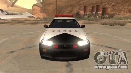Nissan Skyline Japan Police para GTA San Andreas