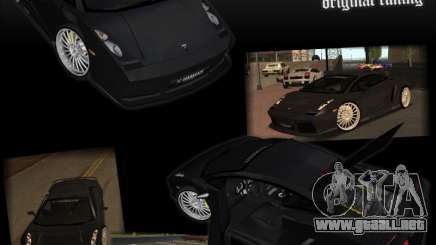 Lamborghini Gallardo чёрный para GTA San Andreas