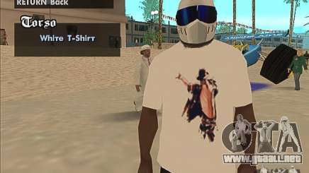 Una camiseta con una foto de Michael Jackson para GTA San Andreas