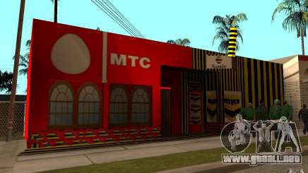 Tienda MTS y línea recta para GTA San Andreas