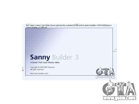 Sanny Builder v3.04 para GTA San Andreas