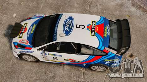Ford Focus RS Martini WRC para GTA 4