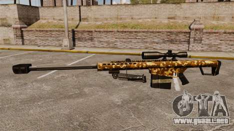 El francotirador Barrett M82 rifle v9 para GTA 4