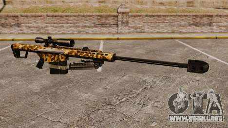 El francotirador Barrett M82 rifle v9 para GTA 4