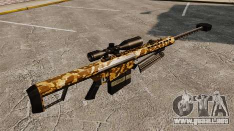 El francotirador Barrett M82 rifle v9 para GTA 4