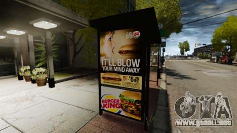 Nueva publicidad en paradas de autobús para GTA 4