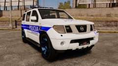 Nissan Pathfinder Croatian Police [ELS] para GTA 4