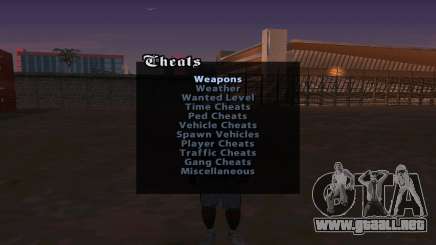 Cheat Menu para GTA San Andreas