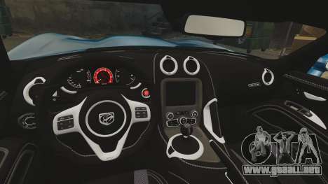 Dodge Viper SRT GTS 2013 para GTA 4
