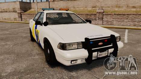 GTA V Police Vapid Cruiser Alderney state para GTA 4