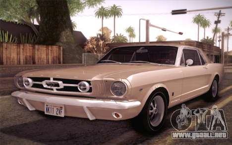 Ford Mustang GT 289 Hardtop Coupe 1965 para GTA San Andreas