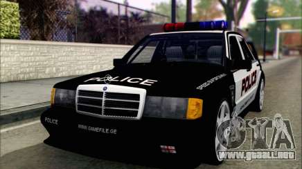 Mercedes-Benz 190E Evolution Police para GTA San Andreas